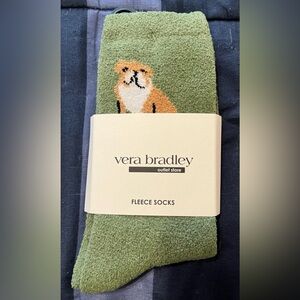 NWT Vera Bradley Women’s Fleece Socks “Dog Park” Fits Sizes 5-10
